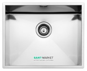 Кухонна мийка прямокутна Apell Ferrara Zero вбудована під стільницю з сифоном нержавіюча сталь Satin FEQ50USC