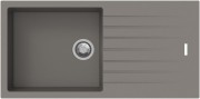 Кухонная мойка прямоугольная Apell Pietra Plus RIGHT/LEFT с сифоном гранит серый PTPL1001AL