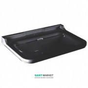 Раковина для ванної Kerasan Waldorf підвісна 120х55 см санфарфор чорний глянсовий хром 4144K4