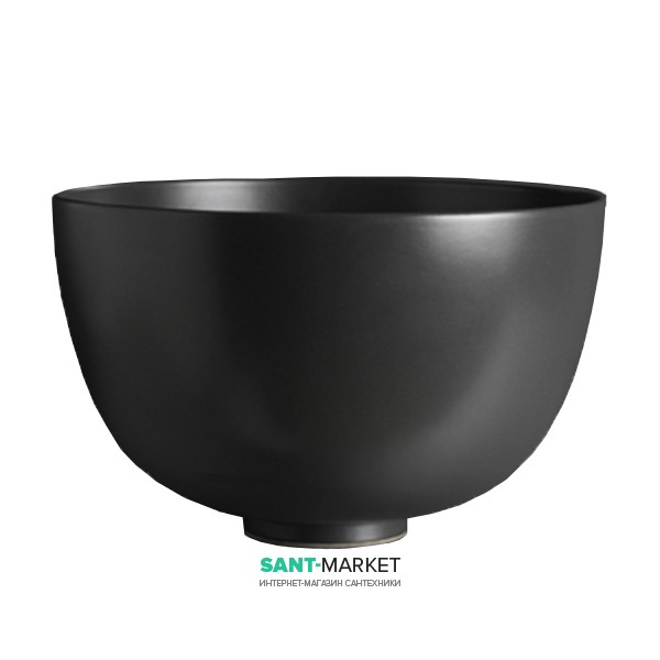 Раковина для ванной накладная Kerasan Ciotola C1 ø46 см санфарфор черный матовый 430131