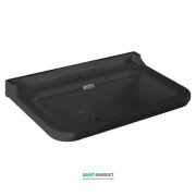 Раковина для ванної підвісна Kerasan Waldorf 100x55 санфарфор чорний глянсовий бронза 4142K6