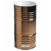 Раковина для підлоги Kerasan Artwork Barrel санфарфор білий / бронза 4742K87