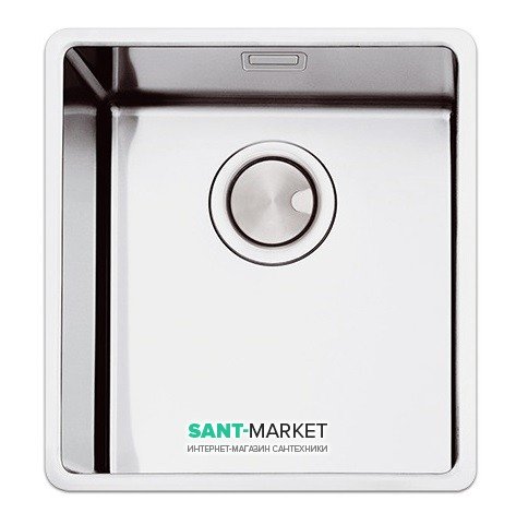 Кухонна мийка прямокутна Apell Ferrara Plus вбудована під стільницю з сифоном нержавіюча сталь Вrushed FEM34UBC