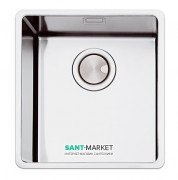 Кухонная мойка прямоугольная Apell Ferrara Plus встраиваемая под столешницу с сифоном нержавеющая сталь Вrushed FEM34UBC