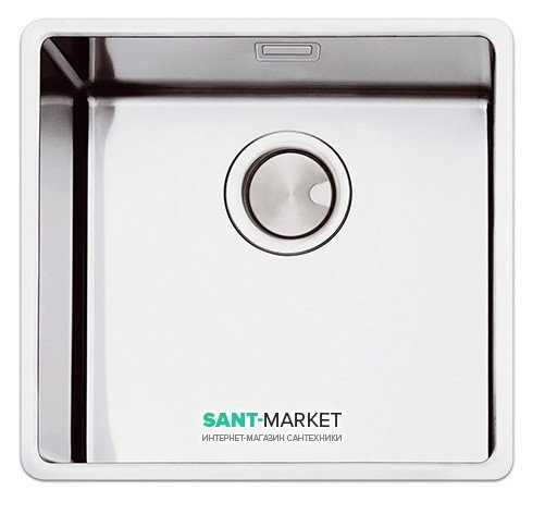 Кухонная мойка прямоугольная Apell Ferrara Plus встраиваемая под столешницу с сифоном нержавеющая сталь Вrushed FEM50UBC