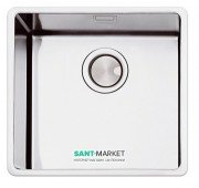 Кухонная мойка прямоугольная Apell Ferrara Plus встраиваемая под столешницу с сифоном нержавеющая сталь Вrushed FEM50UBC