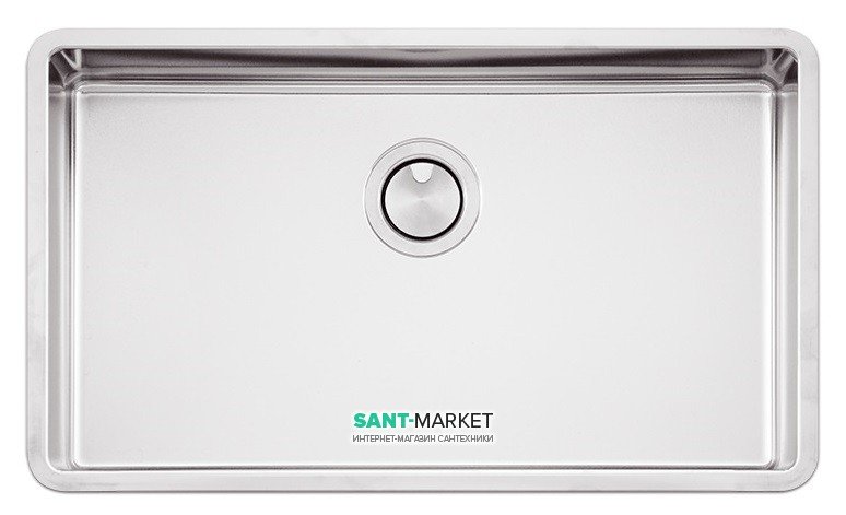 Кухонная мойка прямоугольная Apell Ferrara Plus встраиваемая под столешницу с сифоном нержавеющая сталь Вrushed FEM71UBC