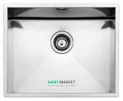 Кухонная мойка прямоугольная Apell Ferrara Zero встраиваемая под столешницу с сифоном нержавеющая сталь Satin FEQ50USC
