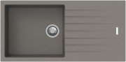 Кухонная мойка прямоугольная Apell Pietra Plus RIGHT/LEFT с сифоном гранит серый PTPL1001AL