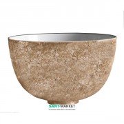 Раковина для ванної накладна Kerasan Ciotola C1 ø46 см санфарфор декор 5 (груба лава) 430164