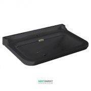 Раковина для ванної підвісна Kerasan Waldorf 100x55 санфарфор чорний глянсовий золото 4142K5