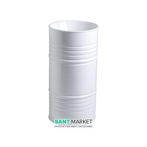 Раковина напольная Kerasan Artwork Barrel санфарфор белый/белый матовый 4742K69