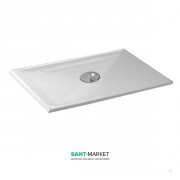 Душовий піддон акриловий Kerasan H3 прямокутний 140х70 см білий 704907