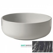 Раковина для ванной накладная Kerasan Ciotola C2 ø46 см санфарфор декор 4 (жемчужно-серый) 430263