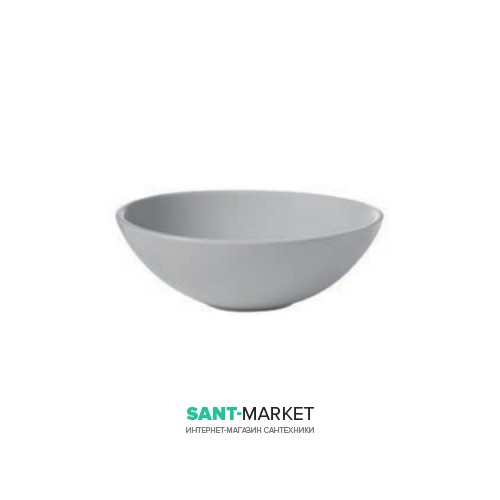 Раковина для ванной накладная Kerasan Ciotola C3 ø46 см санфарфор светло-серый 430382