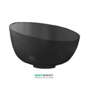 Раковина для ванной накладная Kerasan Ciotola C4 ø46 см санфарфор черный матовый 430431