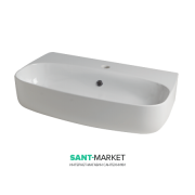 Раковина для ванної накладна або підвісна Kerasan Nolita 70x45 санфарфор біла 534201