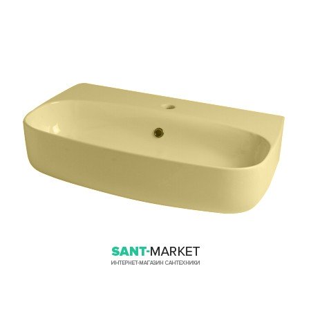 Раковина для ванной накладная или подвесная Kerasan Nolita 70x45 санфарфор коричневый орех 534281