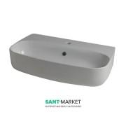 Раковина для ванної накладна або підвісна Kerasan Nolita 70x45 санфарфор світло-сірий 534282