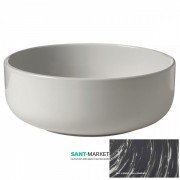 Раковина для ванної накладна Kerasan Ciotola C2 ø46 см санфарфор декор 4 (перлинно-сірий) 430263