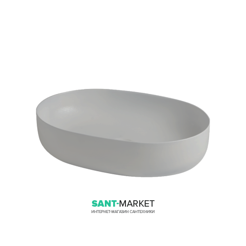 Раковина для ванной накладная Kerasan Nolita 60x40 санфарфор светло-серый 534382
