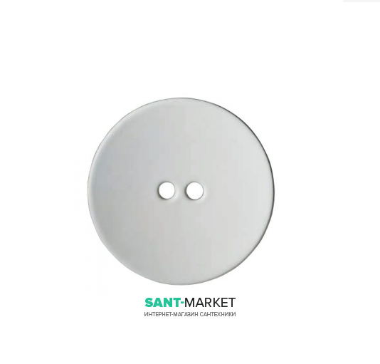 Керамічна накладка на слив для раковини Kerasan Deco білий матовий 486030