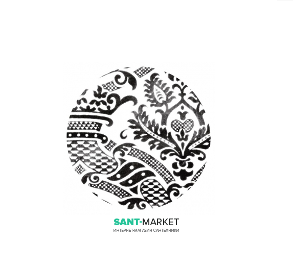 Керамическая накладка на слив для раковины Kerasan Deco Damasco 1 486070