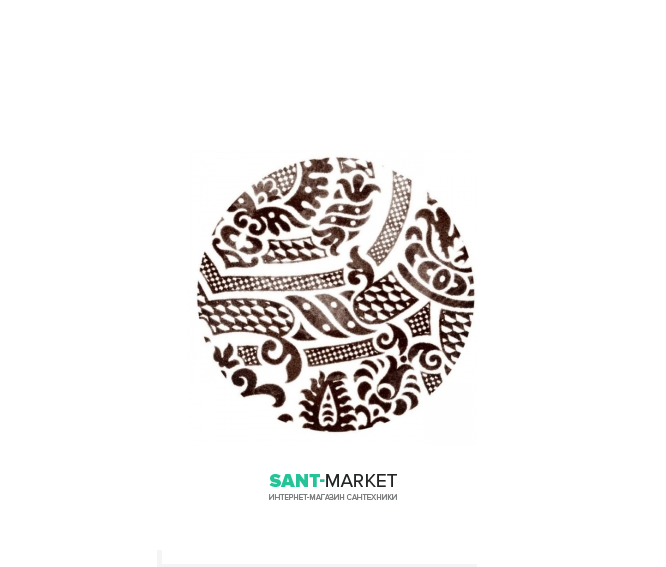 Керамическая накладка на слив для раковины Kerasan Deco Damasco 2 486071