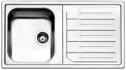Кухонная мойка прямоугольная Apell Melodia RIGHT врезная с сифоном и донным клапаном нержавеющая сталь Вrushed MLE861IRBC