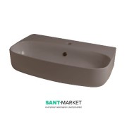 Раковина для ванной накладная или подвесная Kerasan Nolita 70x45 санфарфор бургундский матовый 534275