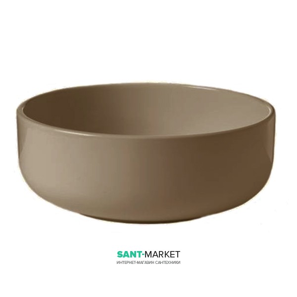 Раковина для ванной накладная Kerasan Ciotola C2 ø46 см санфарфор коричневый орех 430281