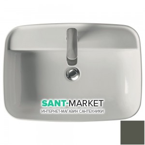 Раковина для ванной накладная Kerasan Tribeca 60X43 санфарфор зеленый матовый 514014