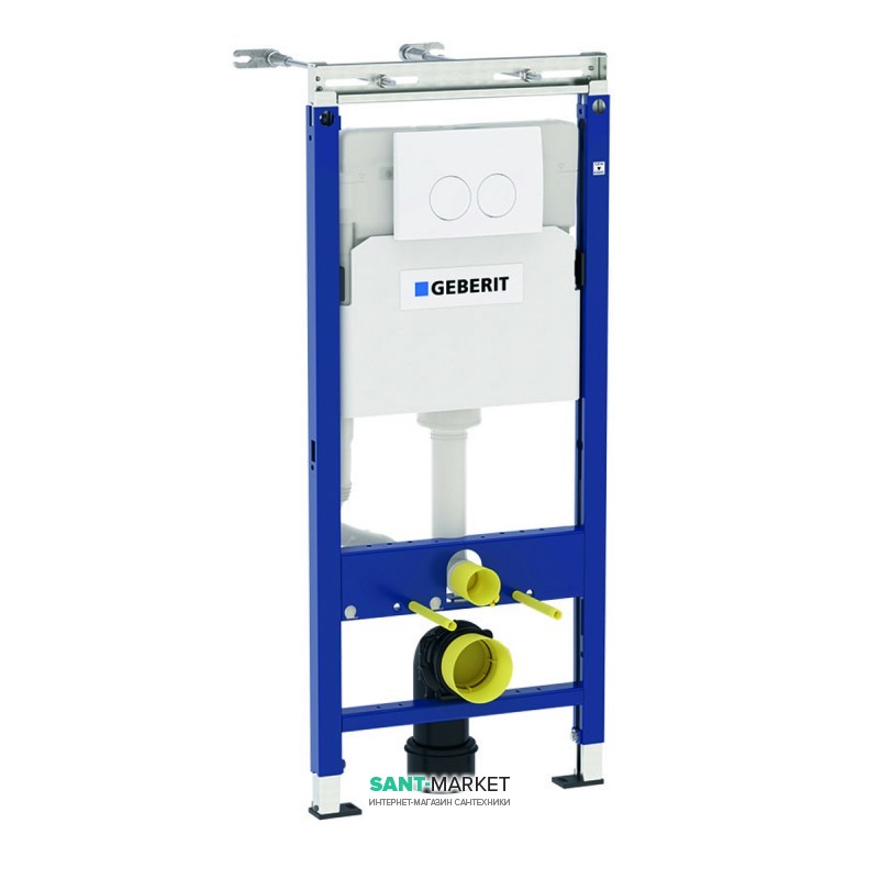 Система инсталляции для подвесного унитаза Geberit Duofix с клавишей Delta21 альпийский белый 458.122.11.1