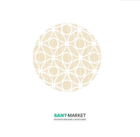 Керамічна накладка на слив для раковини Kerasan Deco Geometrie 486074