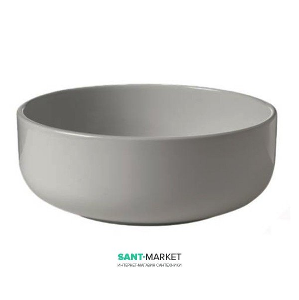 Раковина для ванной накладная Kerasan Ciotola C2 ø46 см санфарфор светло-серый 430282