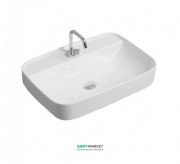 Раковина для ванной накладная Kerasan Tribeca 60X43 санфарфор белый 514001