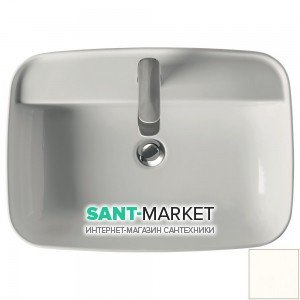 Раковина для ванной накладная Kerasan Tribeca 60X43 санфарфор белый матовый 514030