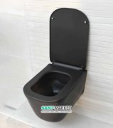 Унітаз підвісний Kerasan Tribeca з кріпленням WB9N чорний матовий 511431