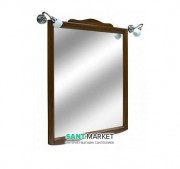 Зеркало настенное в раме Kerasan Retro 92х116 см орех 734540