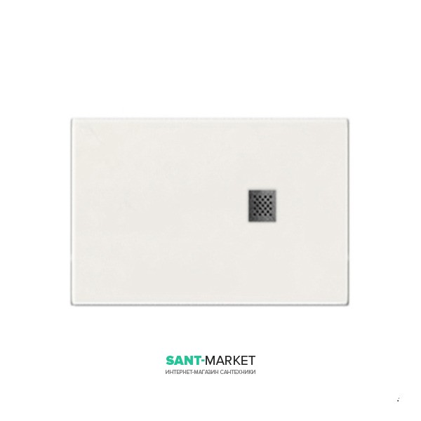 Душевой поддон мраморный Kerasan H2.5 120х90 см белый матовый 705830