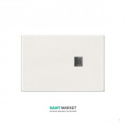 Душевой поддон мраморный Kerasan H2.5 120х90 см белый матовый 705830