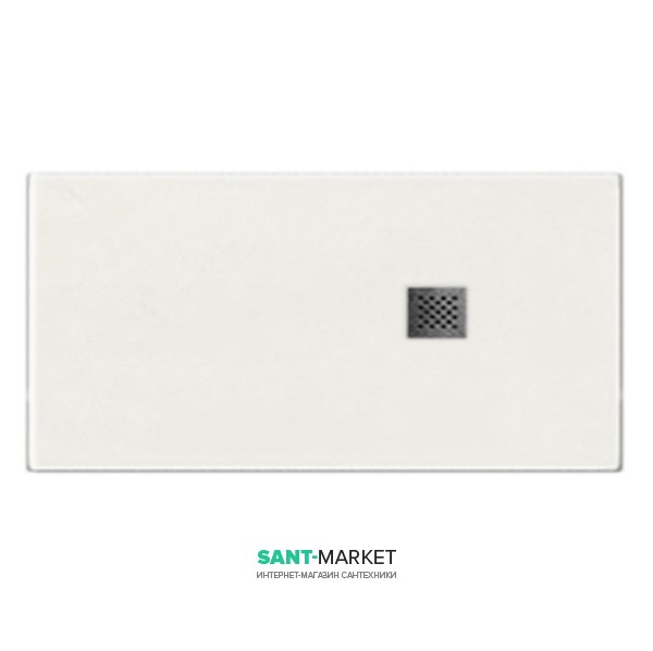 Душевой поддон мраморный Kerasan H2.5 160х90 см белый матовый 706030