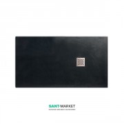 Душевой поддон мраморный Kerasan H3 160х90 см антрацит 706054