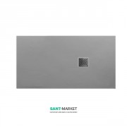 Душевой поддон мраморный Kerasan H3 160х90 см серый матовый 706059