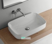 Раковина для ванной накладная Kerasan Tribeca 60х38 санфарфор белая матовая 514130