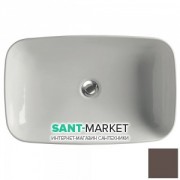 Раковина для ванної накладна Kerasan Tribeca 60х38 санфарфор Бургундія матовий 514175