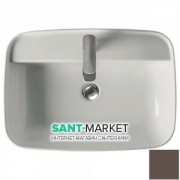 Раковина для ванной накладная Kerasan Tribeca 60х43 санфарфор бургундия матовый 514275