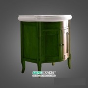 Тумба під раковину Kerasan Retro 69 см масив дерева зелений 735152