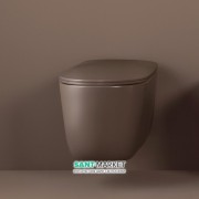 Унитаз подвесной Kerasan Nolita с крепежом WB9N орехово-коричневый 531481