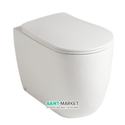 Унитаз приставной безободковый Kerasan Nolita Norim с крепежом WB5N белый 531801